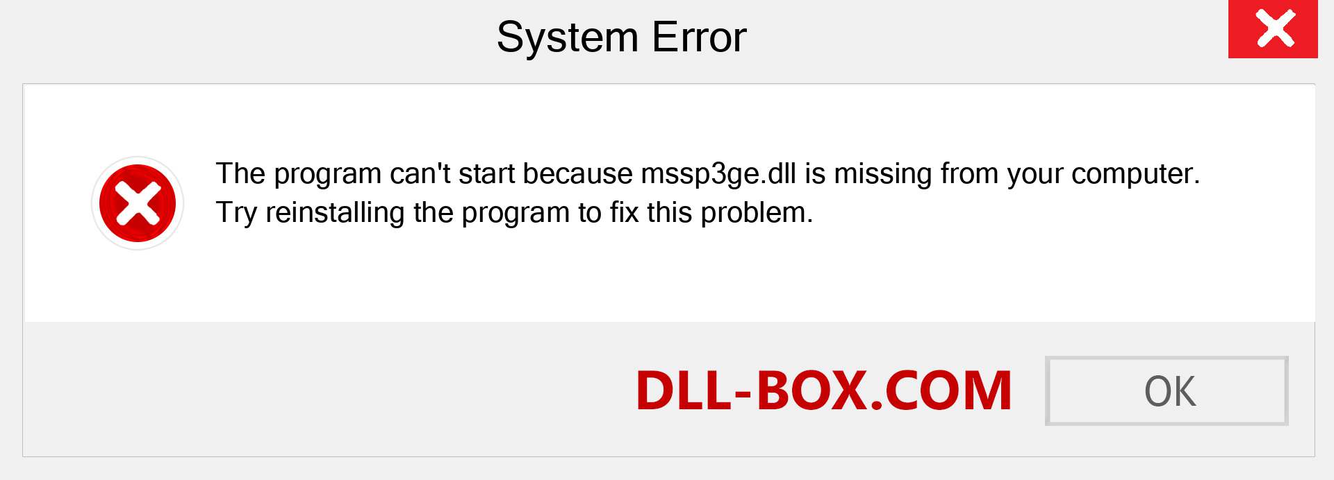  mssp3ge.dll file is missing?. Download for Windows 7, 8, 10 - Fix  mssp3ge dll Missing Error on Windows, photos, images